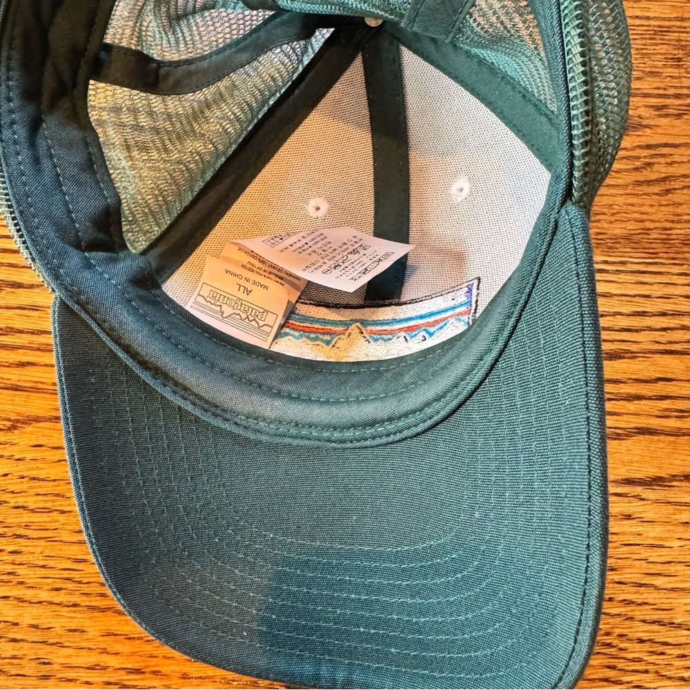 Patagonia White and Green P-6 LoPro Trucker Hat - Picture 3 of 5